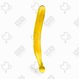 Двосторонній скляний фалоімітатор Sweet Banana