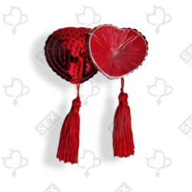 Накладки на соски з хвостиками у формі серця Sexy Heart